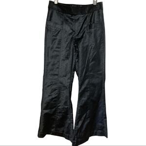 Free People Velvet Flare Pants Walk With You Black size 2